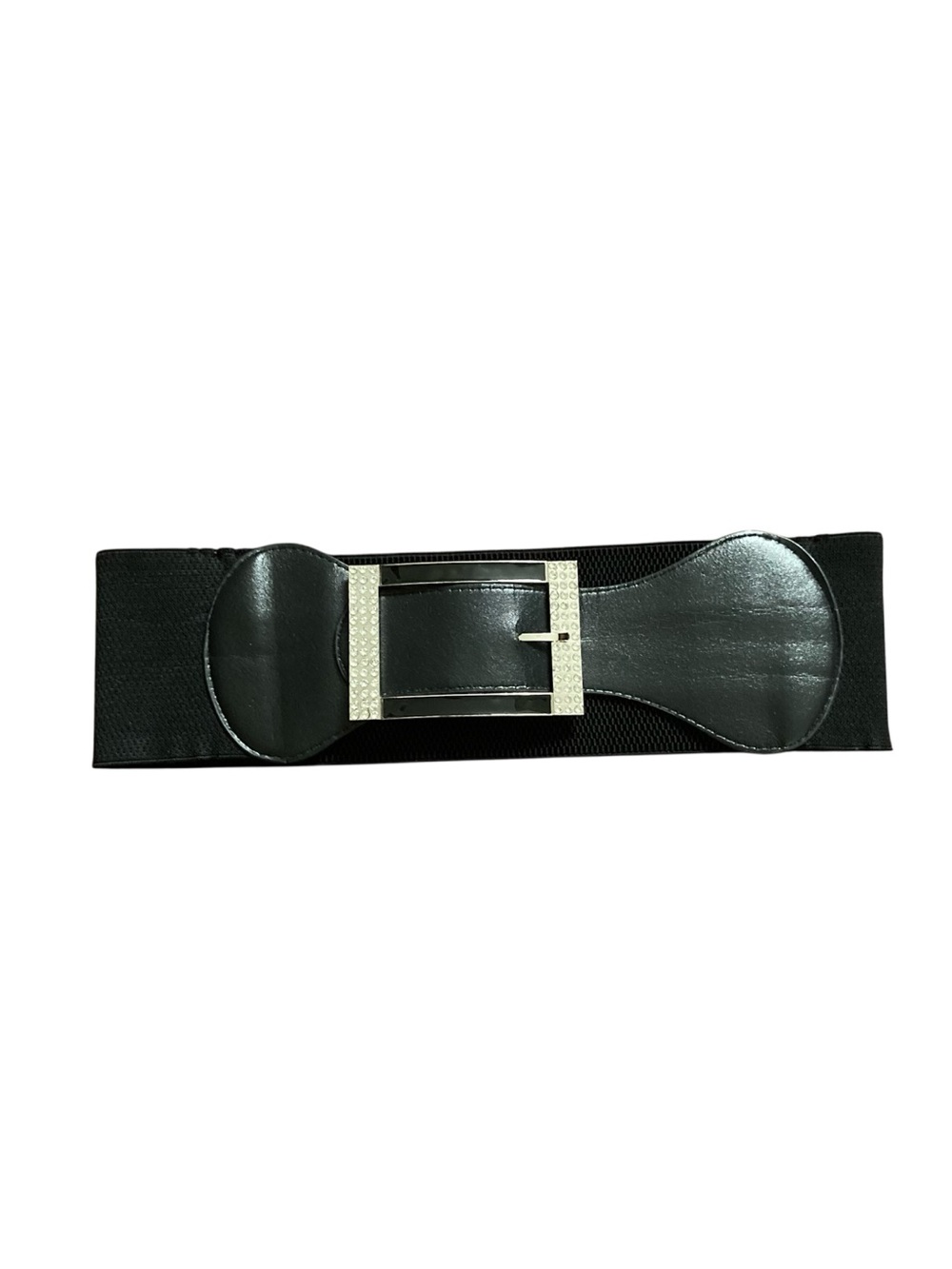 Rhinestone Elastic Stretch Retro 80s-Look Belt